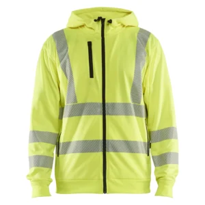 High Vis Kapuzensweater mit Reißverschluss