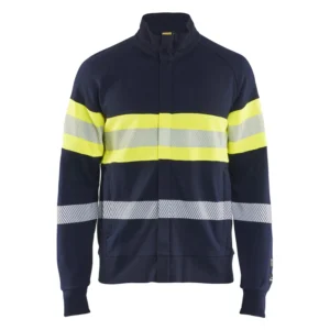 Multinorm Sweatshirt High Vis mit Reißverschluss