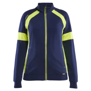 Damen Sweatshirt mit High Vis Full Zip