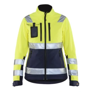 Damen High Vis Softshell Jacke