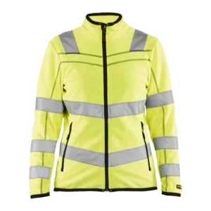 Damen High Vis Microfleece Jacke