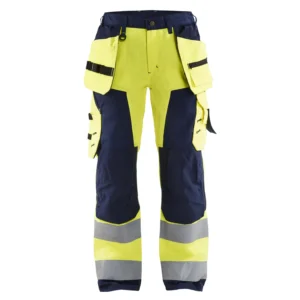 Damen High Vis Arbeitshose mit Werkzeugtaschen