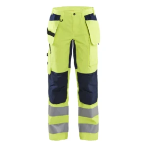 Damen High Vis Arbeitshose mit Stretch