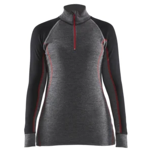 Damen Thermo-Shirt mit Reißverschluss XWarm